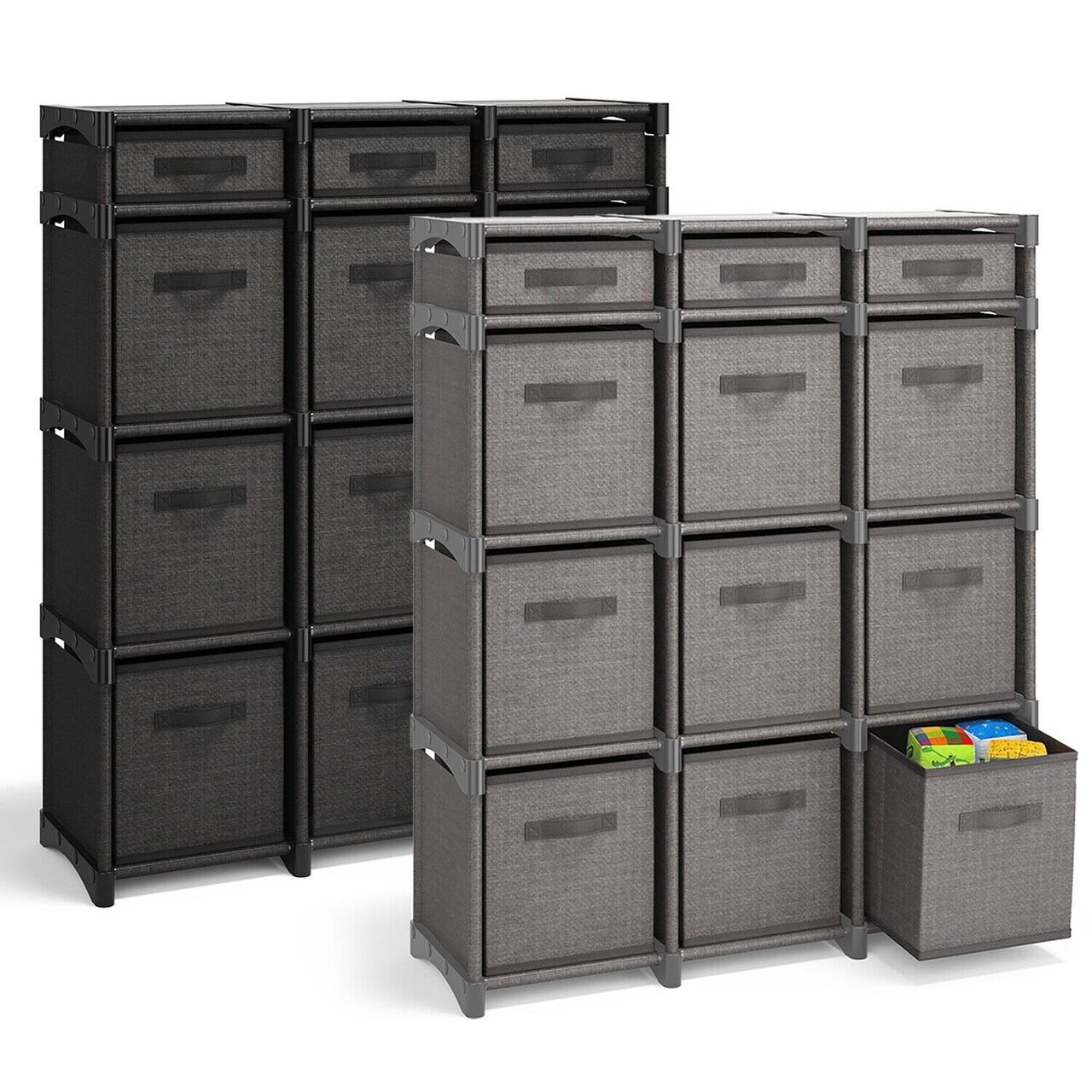 Cube Storage Organizer with Bins for Bedroom, Living Room, Office